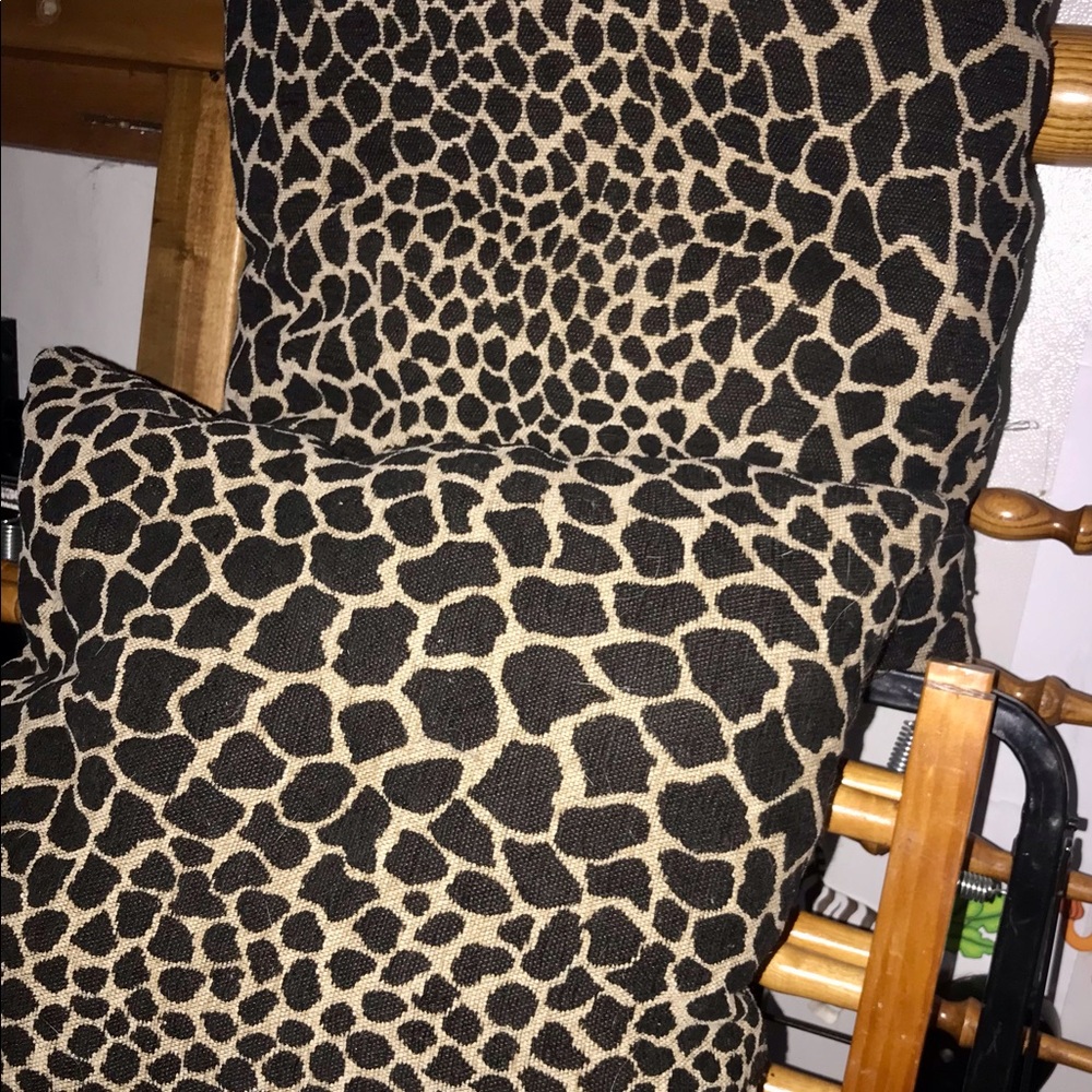 SOLD SoLD print corduroy throw pillows set of 2